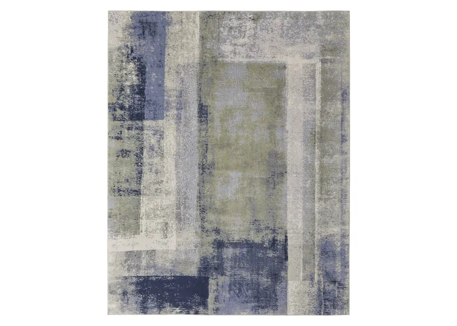 Clio 39K3F Blue/Green/Ivory 2'9" x 7'10" Rug