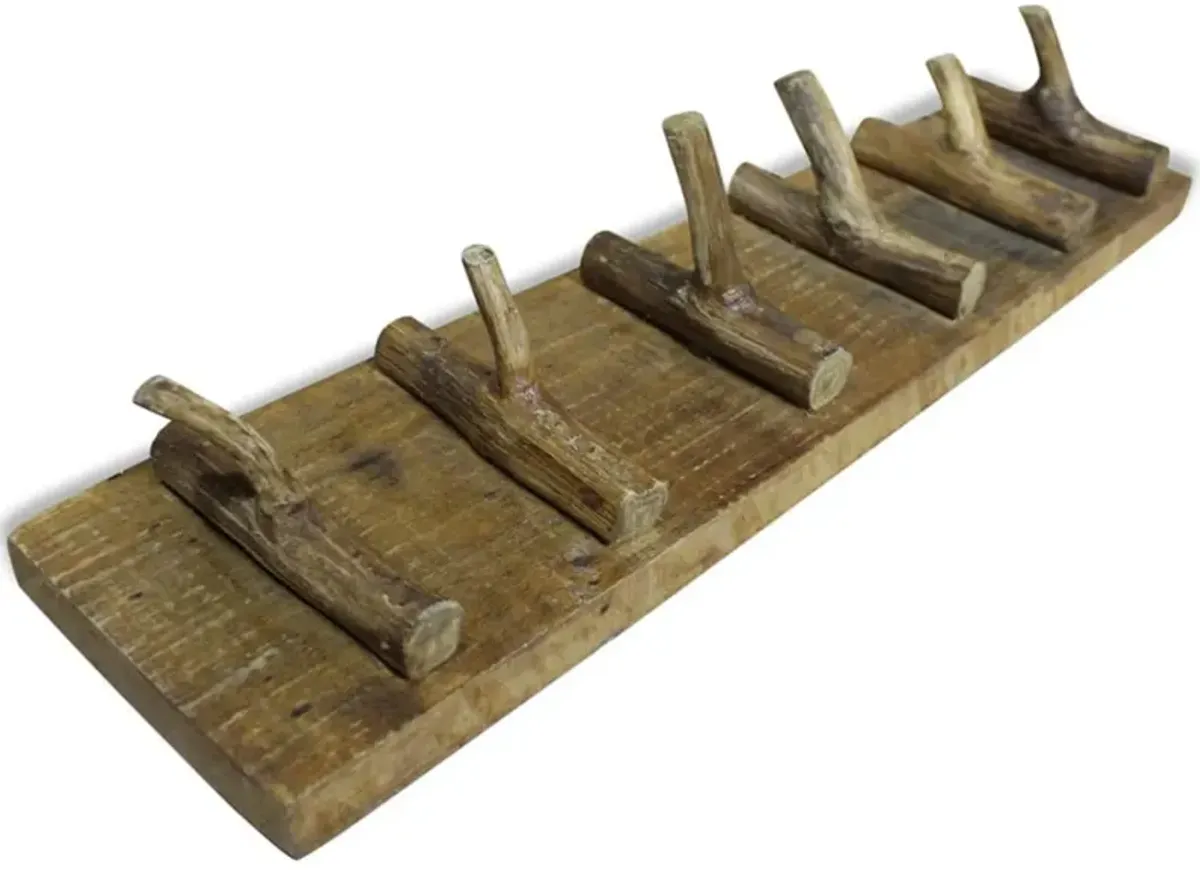 vidaXL Coat Rack Solid Reclaimed Wood 23.6"x5.9"
