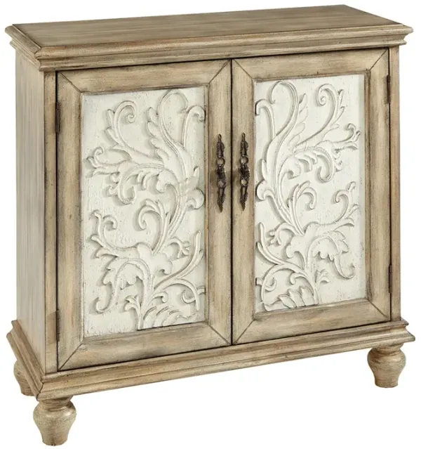 Gracie Mills Tellez 2-Door Floral Cabinet