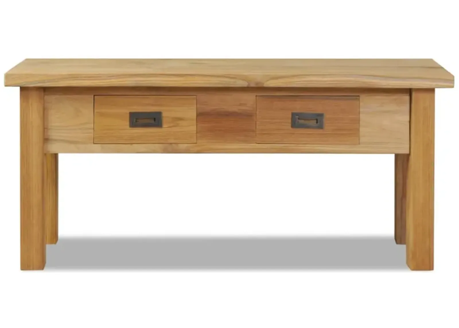 vidaXL Hall Bench Solid Teak 35.4"x11.8"x15.7"