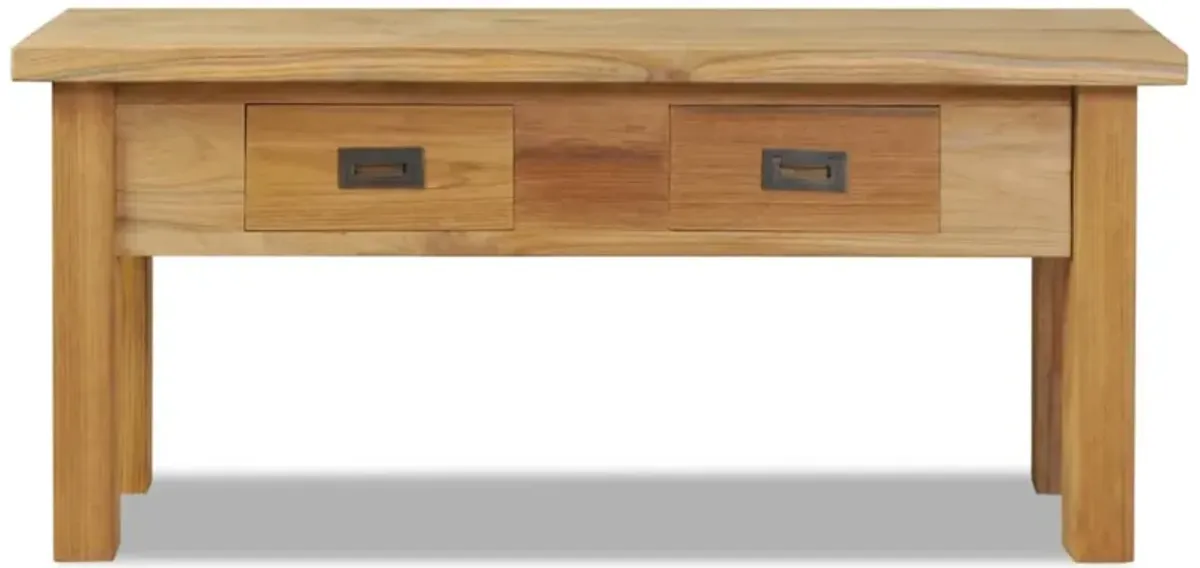 vidaXL Hall Bench Solid Teak 35.4"x11.8"x15.7"