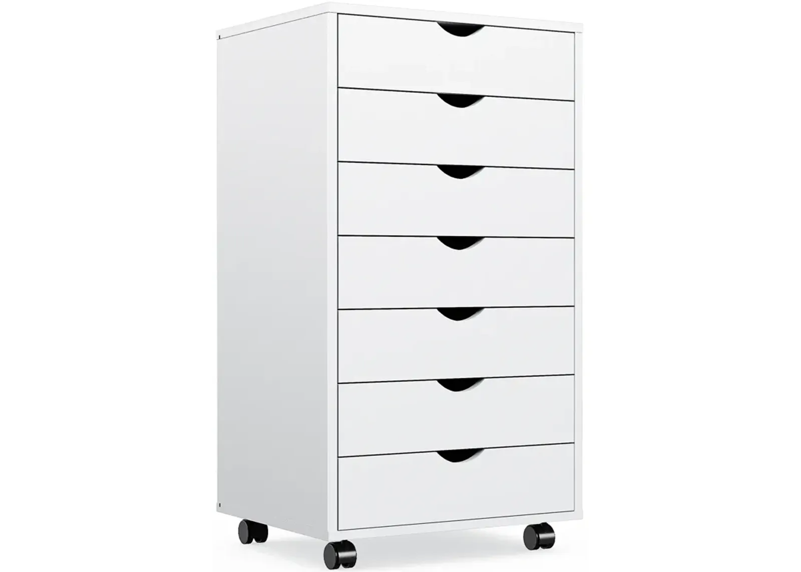 7-Drawer Chest with Wheels for Office Storage