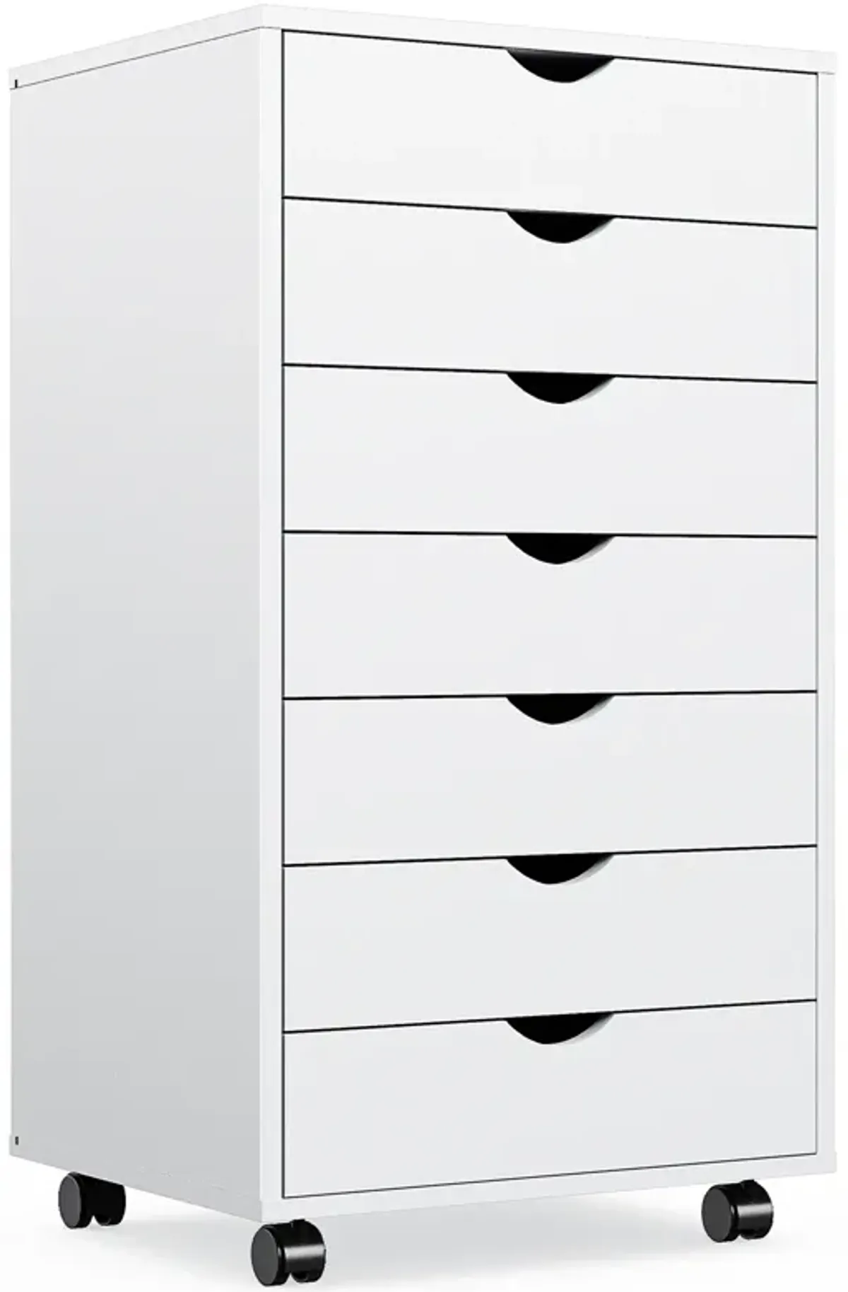 7-Drawer Chest with Wheels for Office Storage