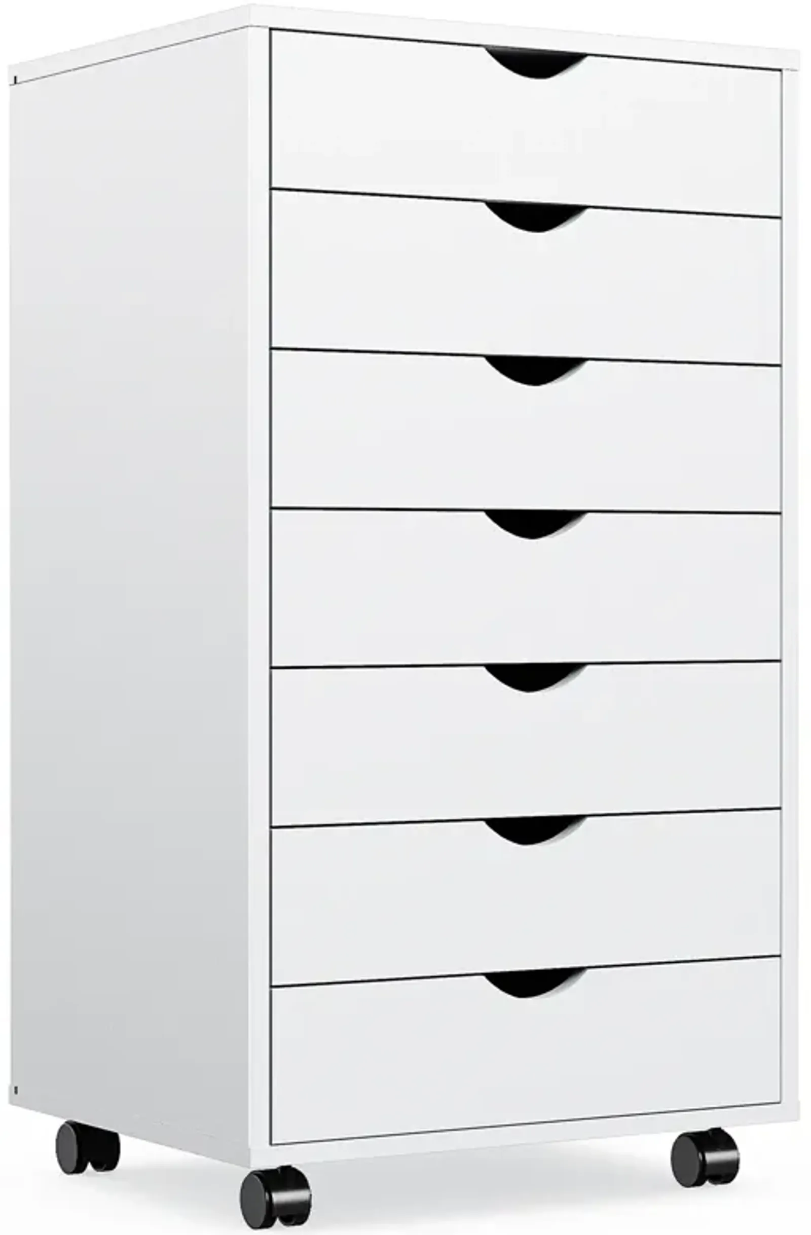 7-Drawer Chest with Wheels for Office Storage