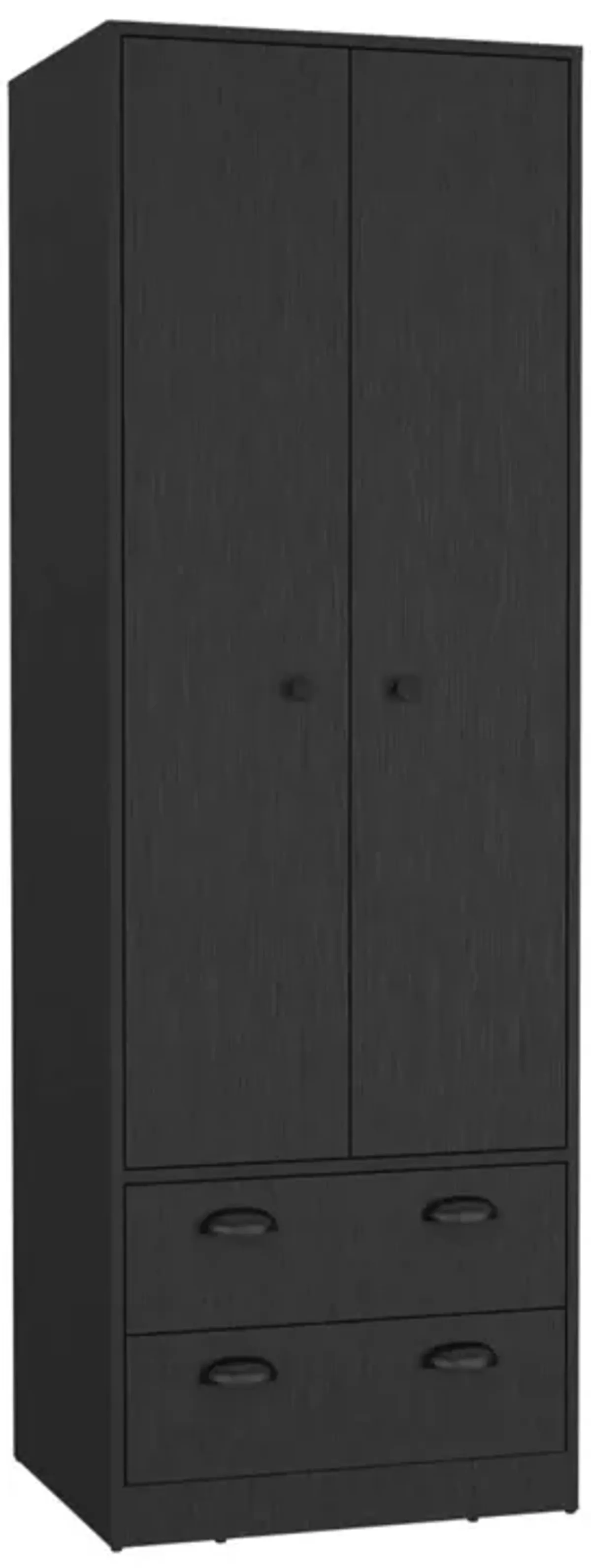 St Monans Armoire With Double Door And 2-Drawers - Black