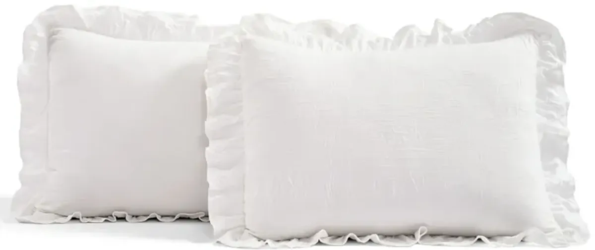 Ruffle Skirt Bedspread 3Pc Set