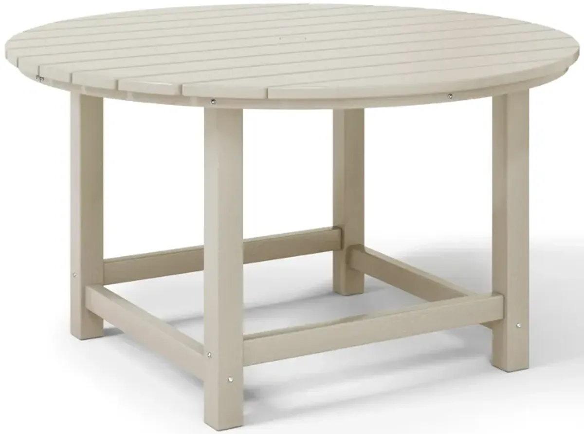 WestinTrends Kids Outdoor Patio Furniture HDPE Round Dining Table