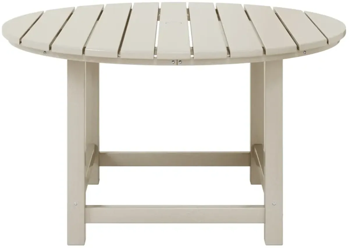 WestinTrends Kids Outdoor Patio Furniture HDPE Round Dining Table