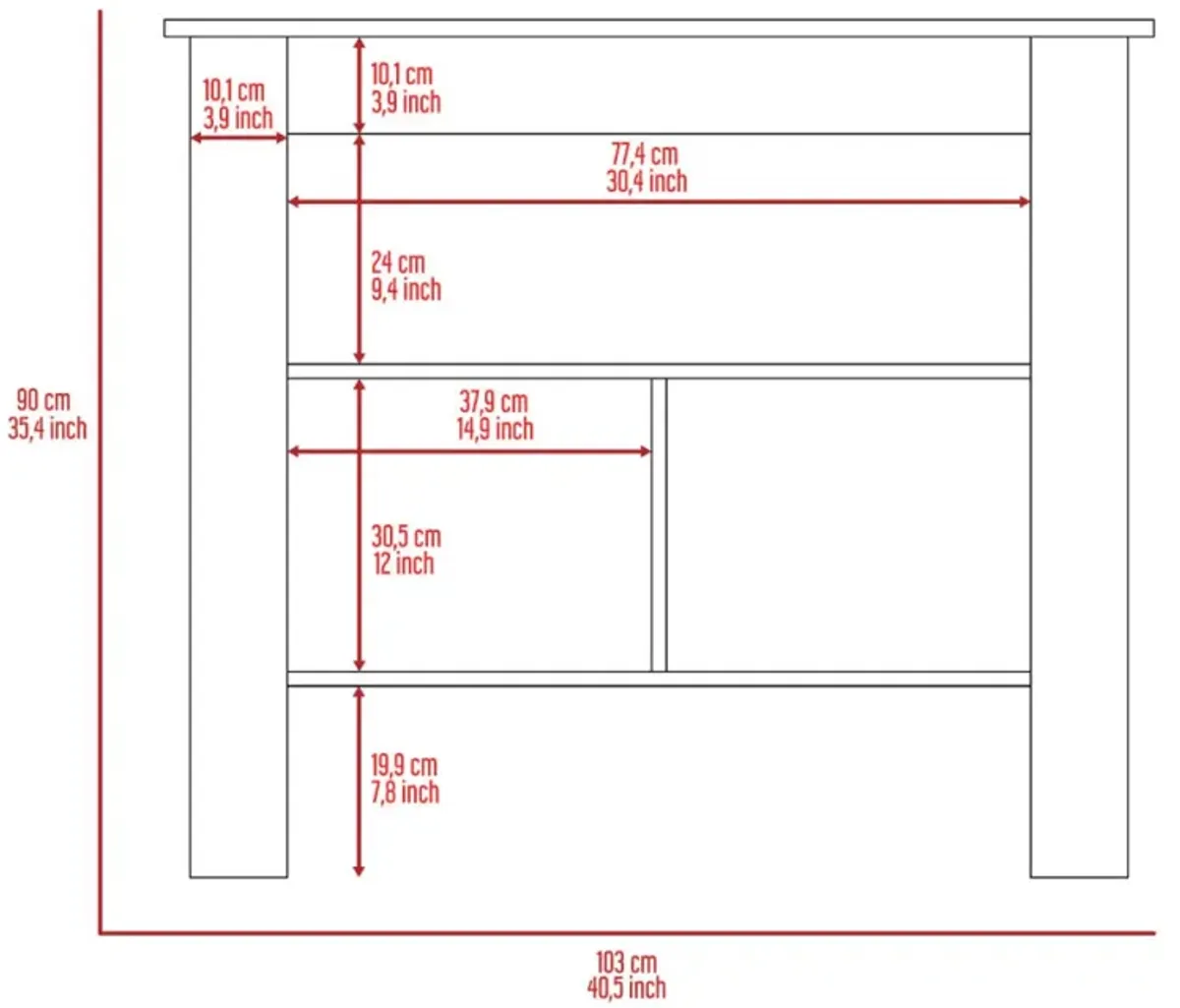 Newton 8-Shelf 1-Drawer 2-Piece Kitchen Set, Kitchen Island And Pantry Cabinet White And Light Gray