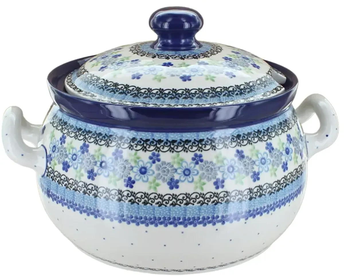 Blue Rose Polish Pottery Sapphire Fields Soup Tureen