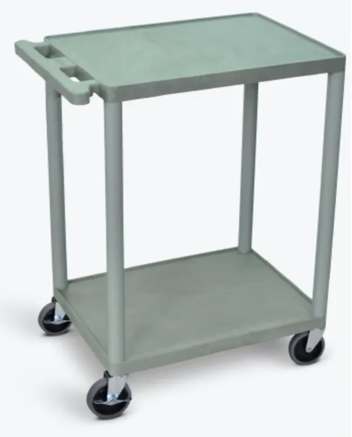 Luxor 2 Shelf Utility Cart Gray