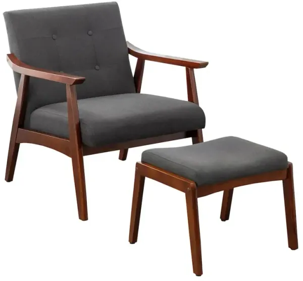 Convenience Concepts Take a Seat Natalie Accent Chair and Ottoman Set
