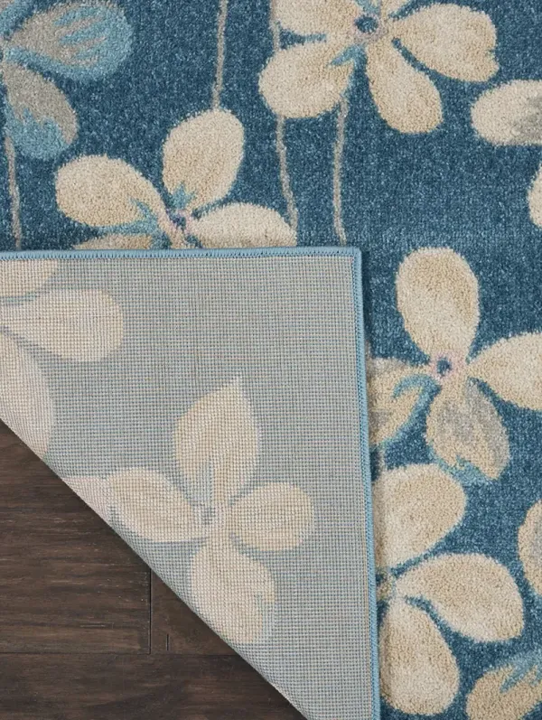 Tranquil TRA04 Turquoise 8'10" x 11'10" Rug