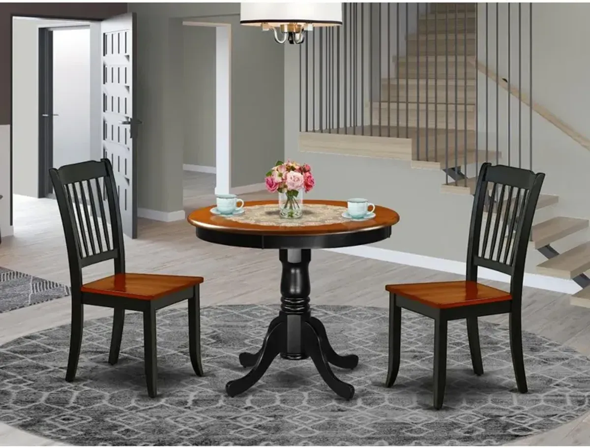 Dining Room Set Black & Cherry