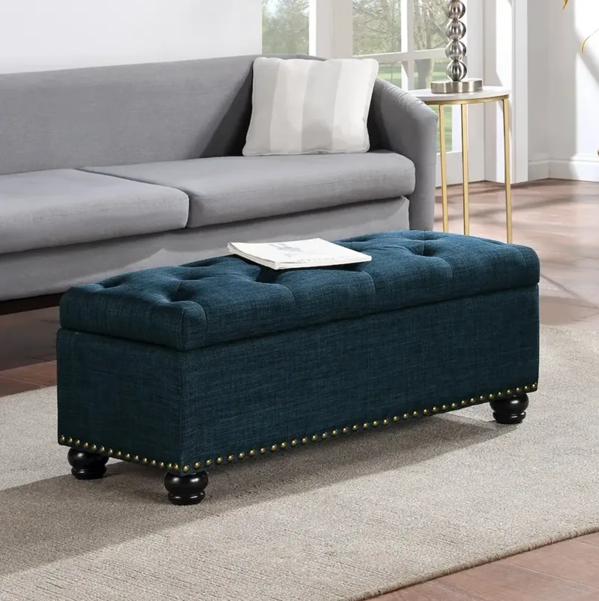 Convenience Concepts Designs4Comfort 9th Avenue Storage Ottoman Bench