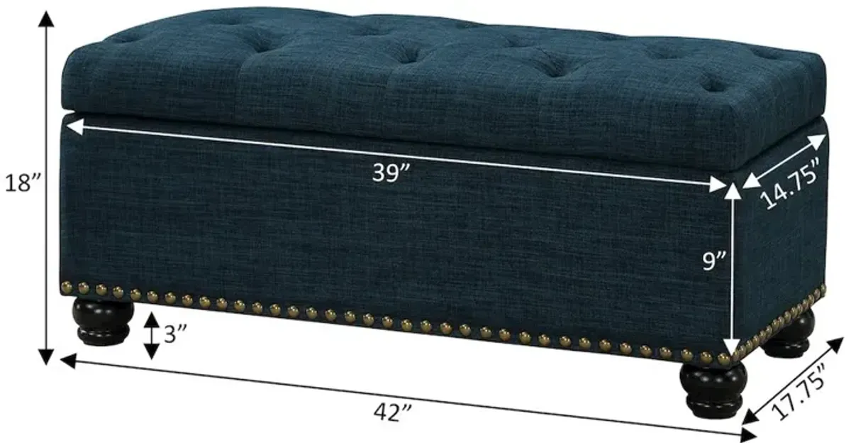 Convenience Concepts Designs4Comfort 9th Avenue Storage Ottoman Bench