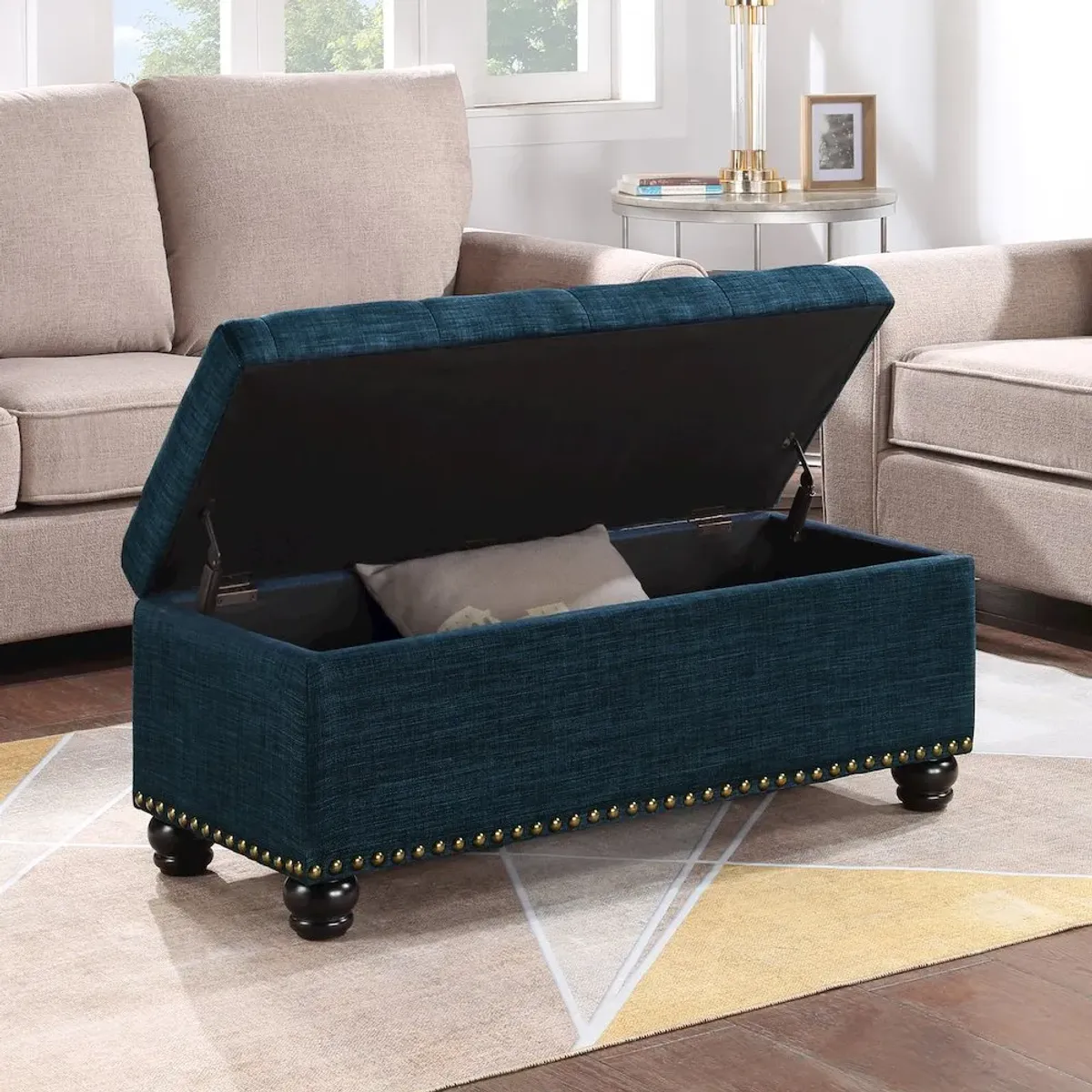 Convenience Concepts Designs4Comfort 9th Avenue Storage Ottoman Bench