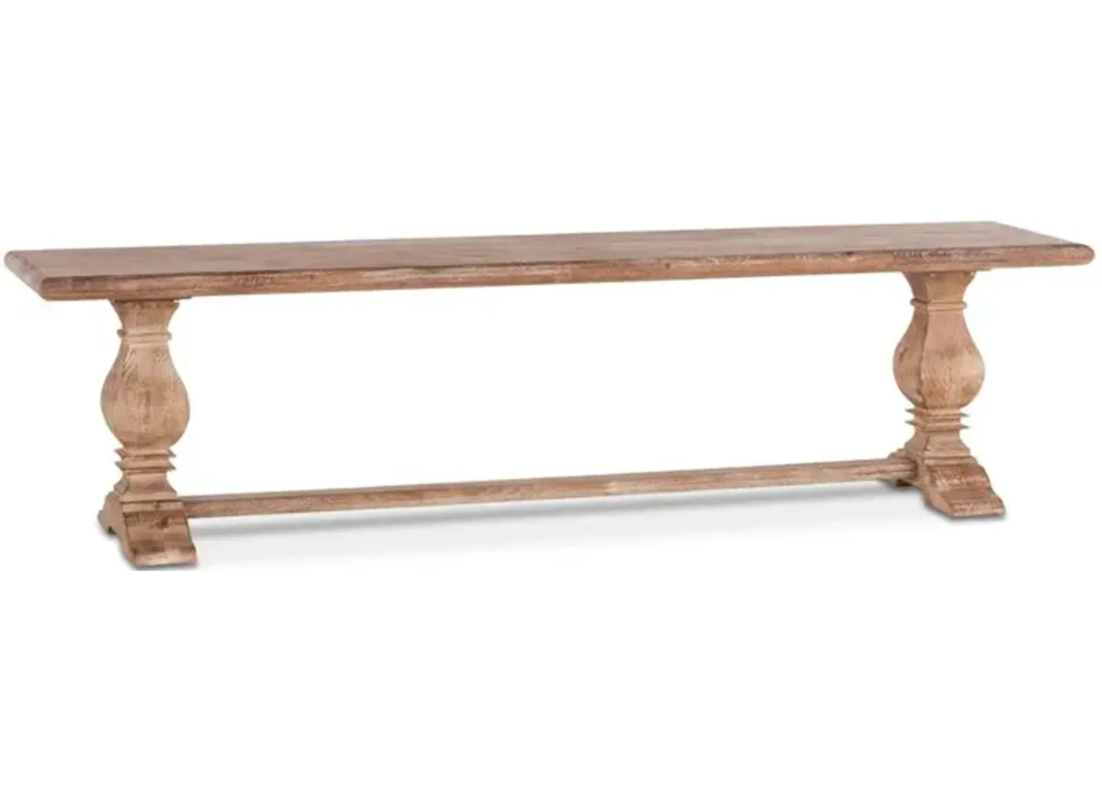 Belen Kox 72-Inch Mango Wood Dining Bench in Antique Oak Finish, Belen Kox