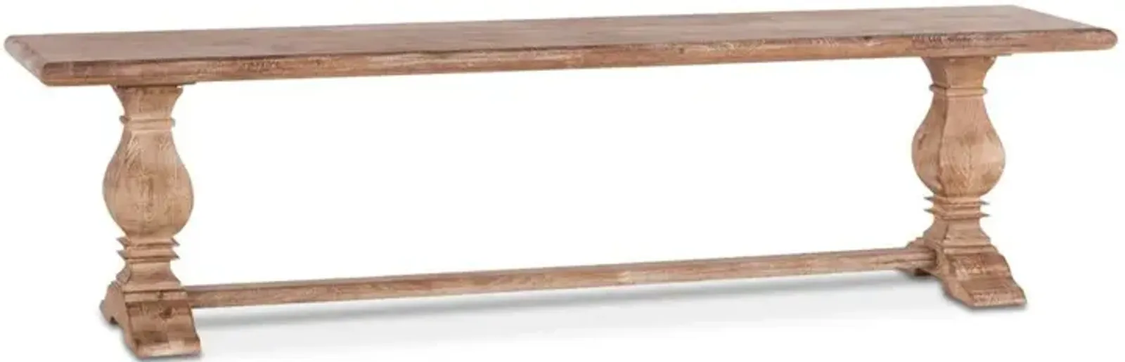 Belen Kox 72-Inch Mango Wood Dining Bench in Antique Oak Finish, Belen Kox