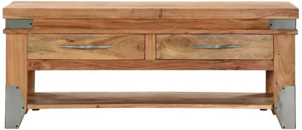 Coffee Table 43.3"x20.5"x17.7" Solid Acacia Wood