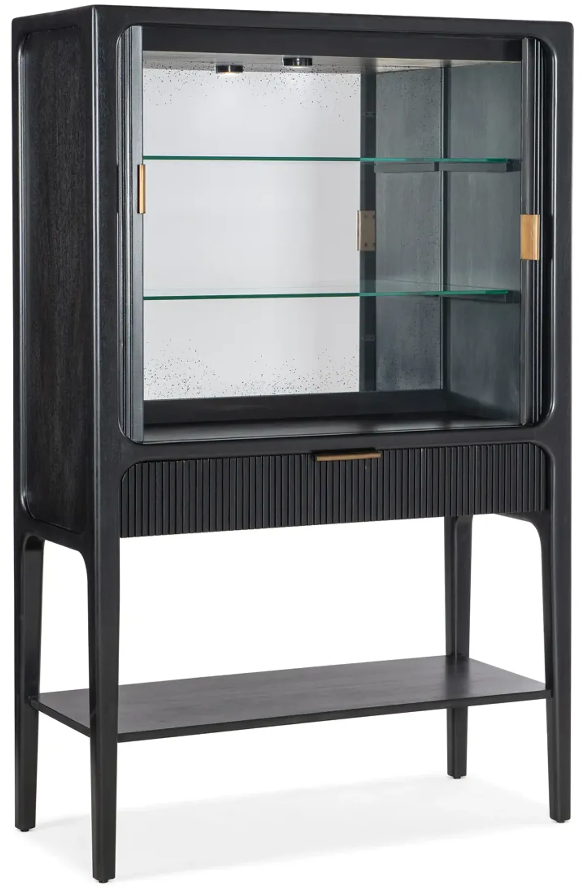 Archer Tambour Cabinet (Black)