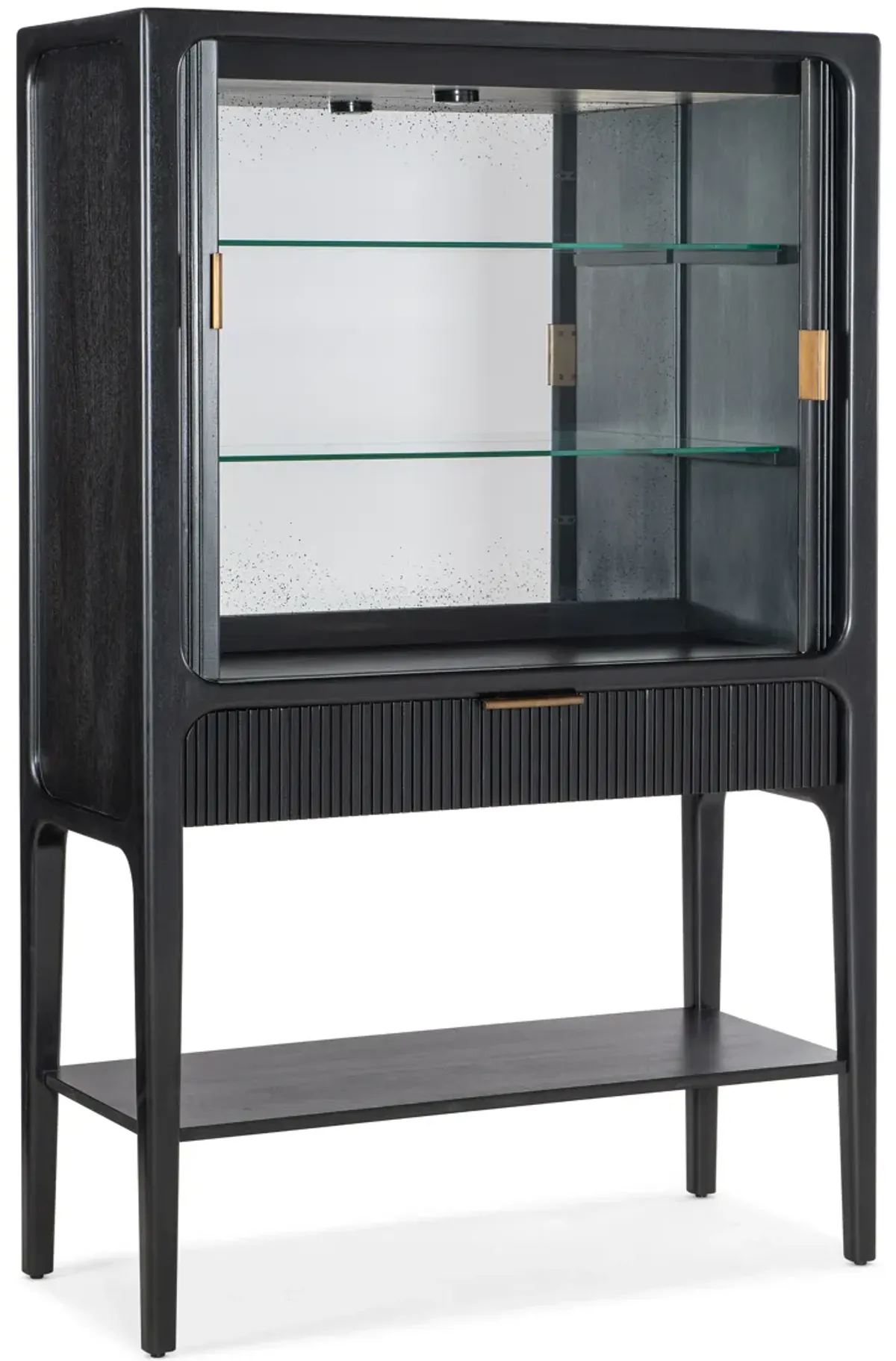 Archer Tambour Cabinet (Black)