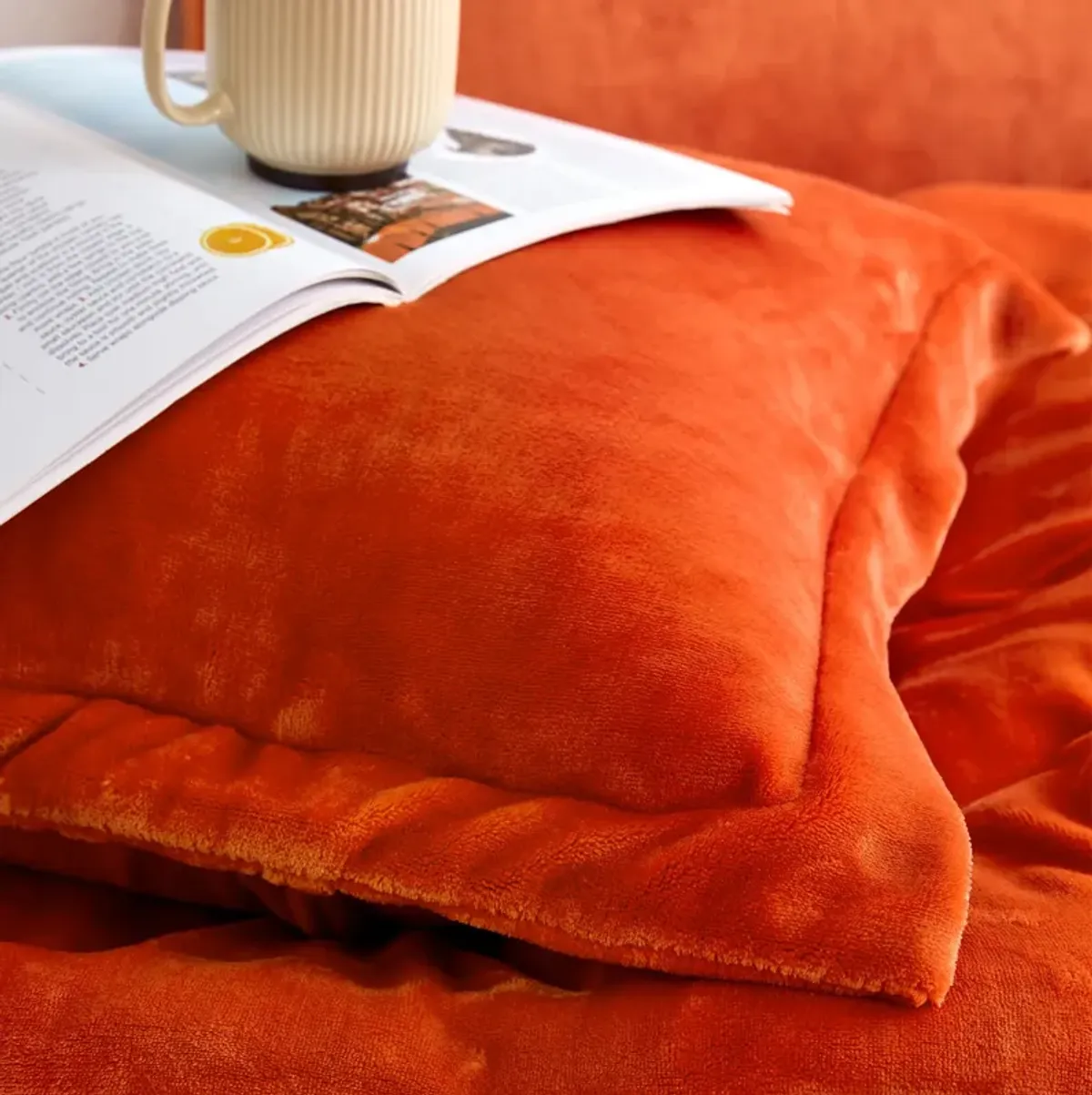 The Original Plush - Coma Inducer® Oversized Comforter Set - Harvest Rust.