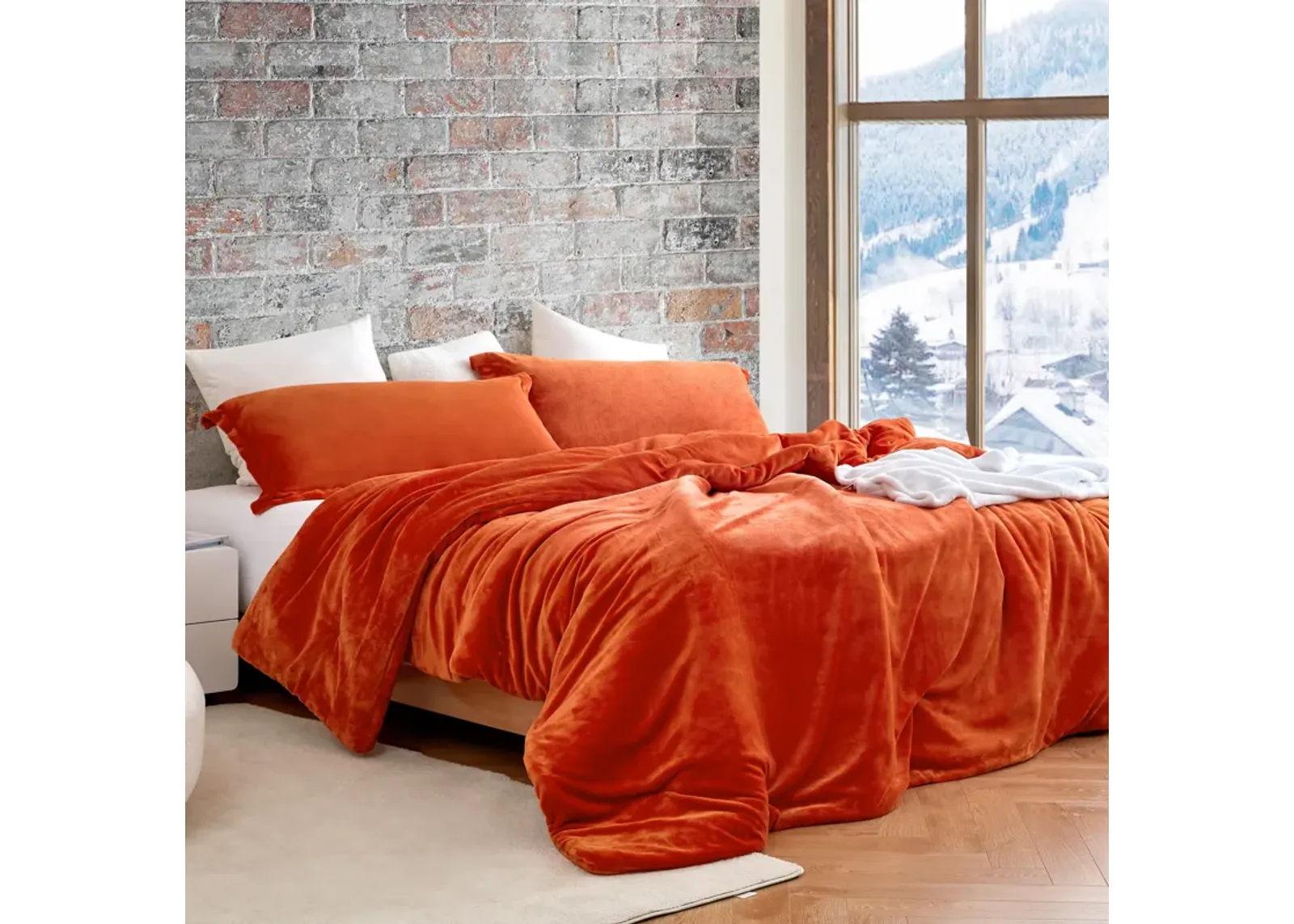 The Original Plush - Coma Inducer® Oversized Comforter Set - Harvest Rust.