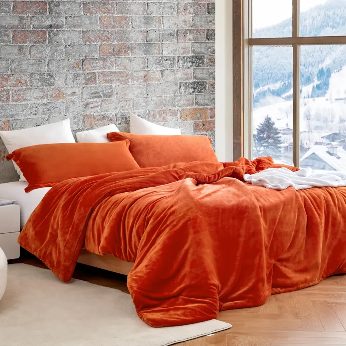 The Original Plush - Coma Inducer® Oversized Comforter Set - Harvest Rust.