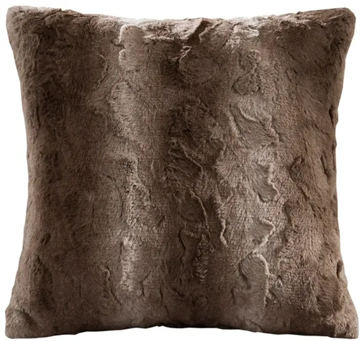 Gracie Mills Shawn Faux Brushed long Fur Square Pillow