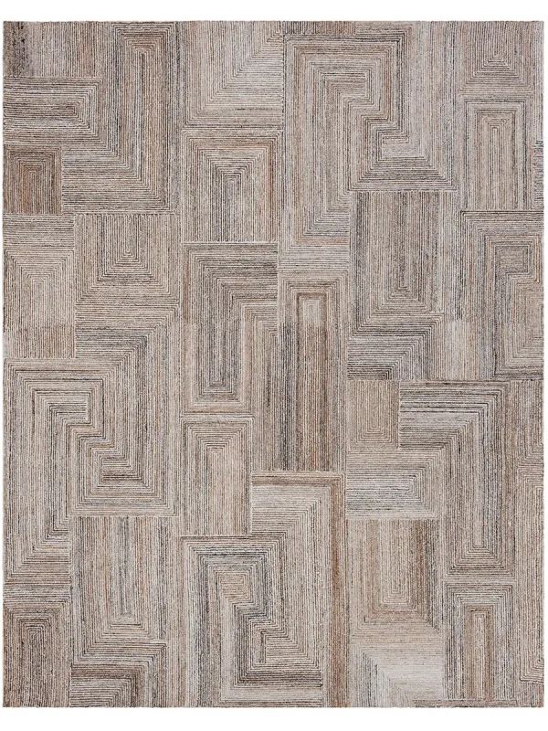 Forsyth Park Cloverdale Beige Steel 1' 6"x1' 6" Rug
