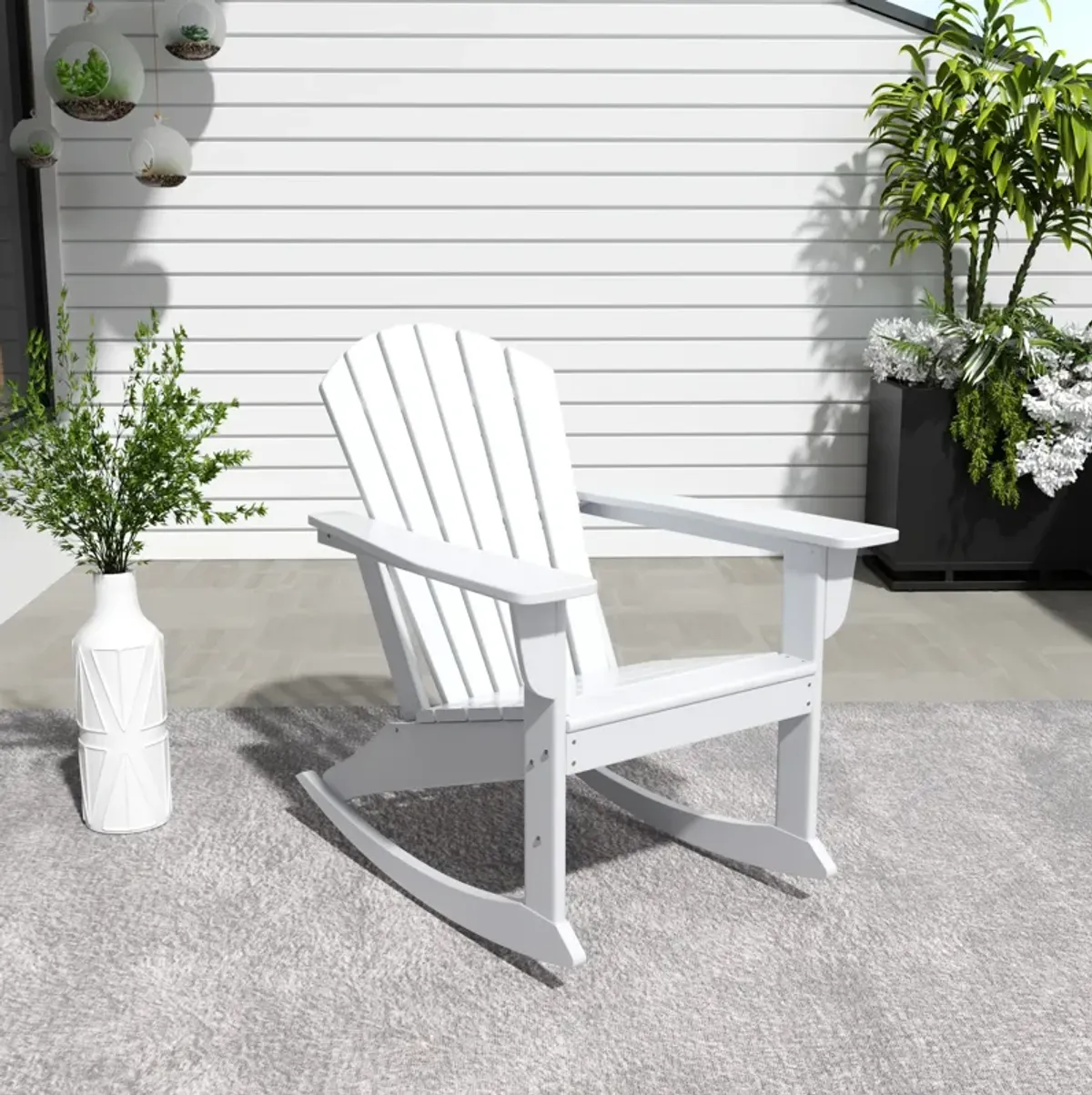 WestinTrends Outdoor Patio Adirondack Rocking Chair