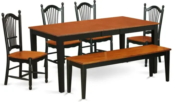 Dining Room Set Black & Cherry