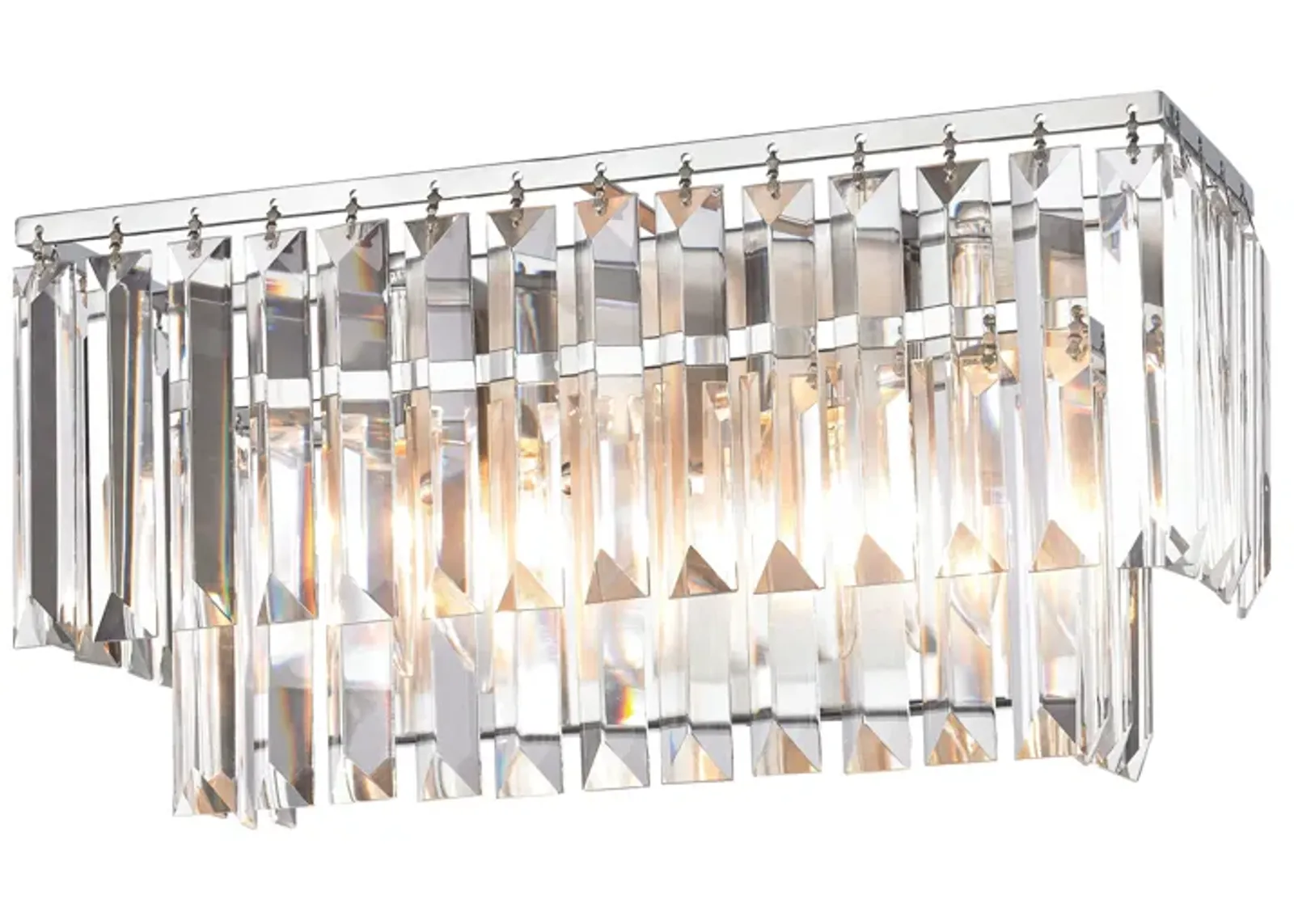 Palacial 15'' Wide 2-Light Silver Vanity Light