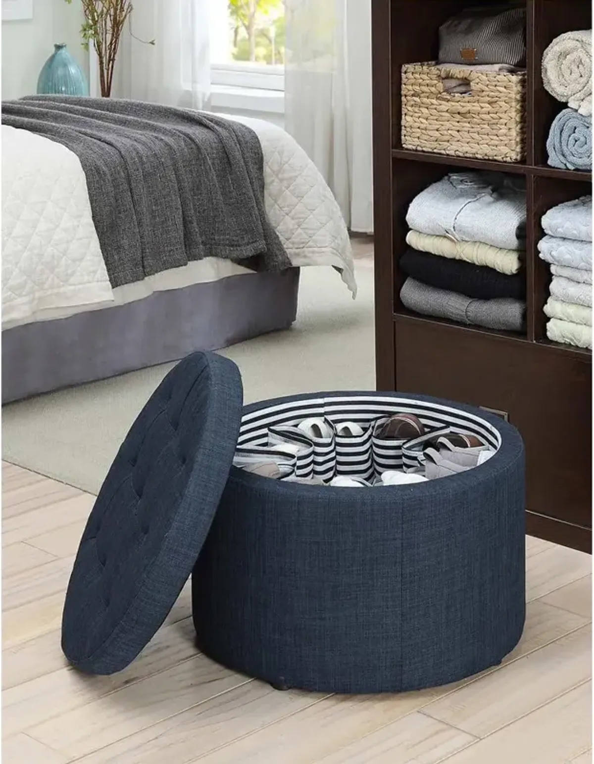 Convience Concept, Inc. Designs4Comfort Round Shoe Ottoman