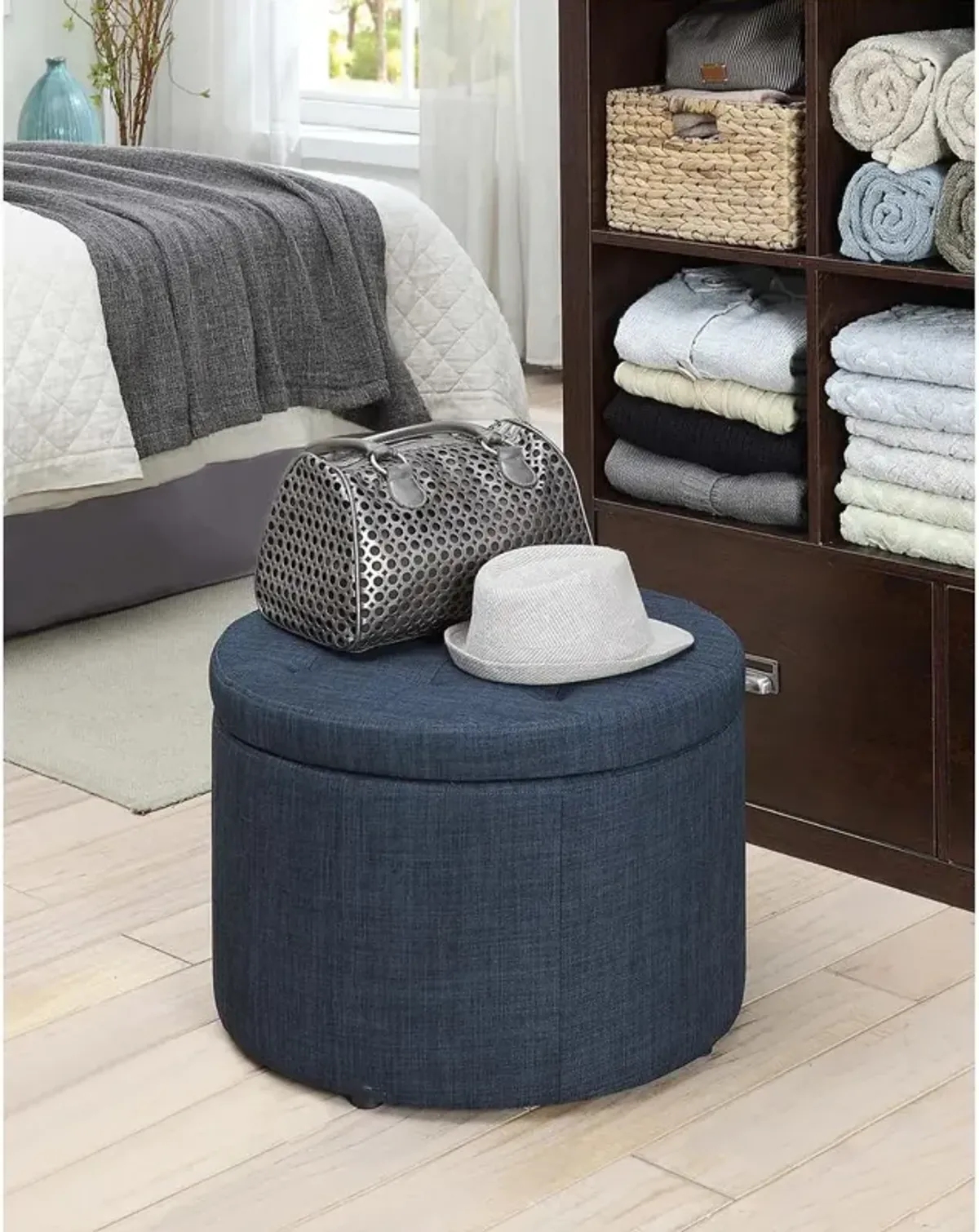 Convience Concept, Inc. Designs4Comfort Round Shoe Ottoman