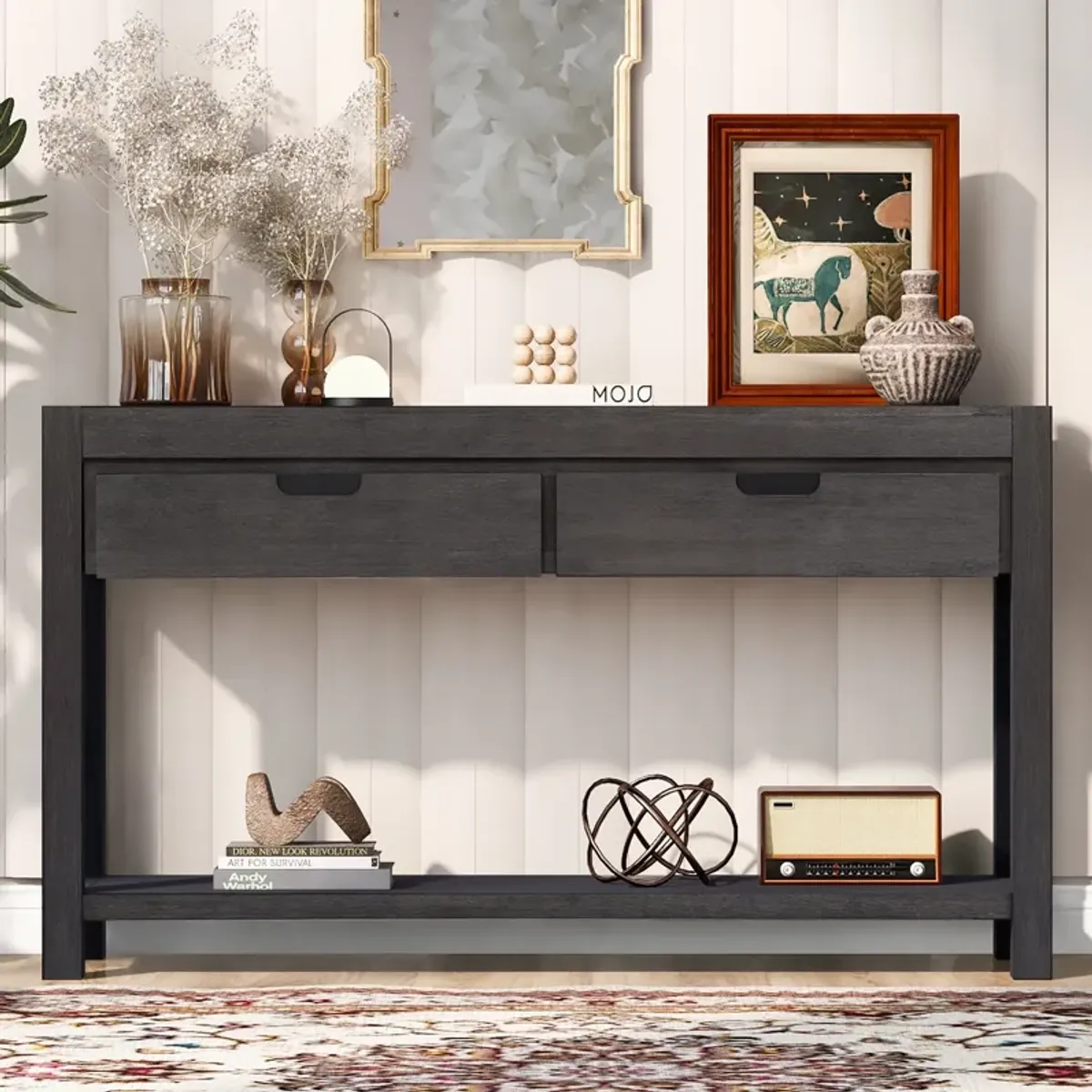 Merax Wooden Console Table  with 2 Drawers