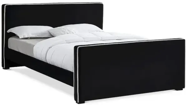 Meridian Furniture Dillard Black Velvet King Bed