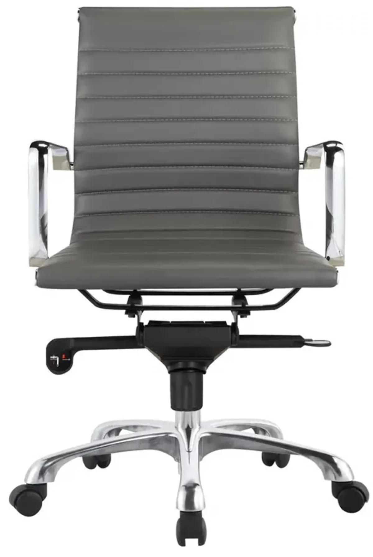 Grey Low Back Contemporary Office Chair - Omega Collection, Belen Kox