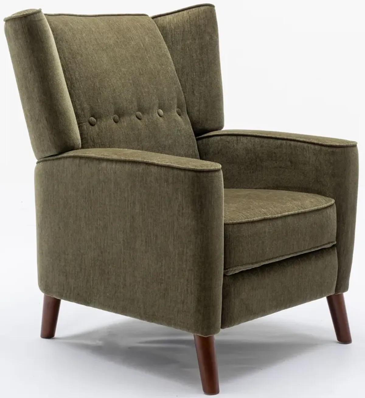 Merax Mid Century Chenille Wingback Recliner Chair