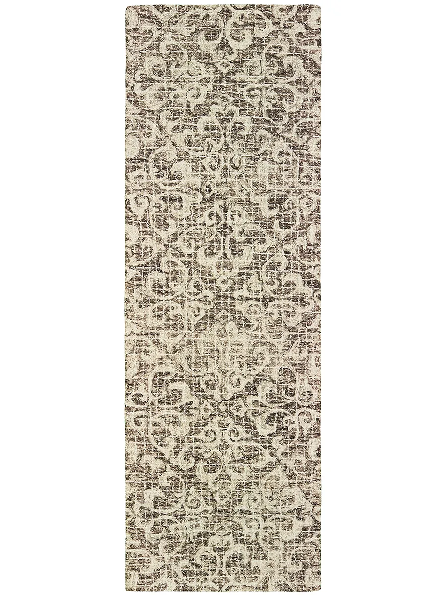 Tallavera 2'6" x 8' Brown Rug