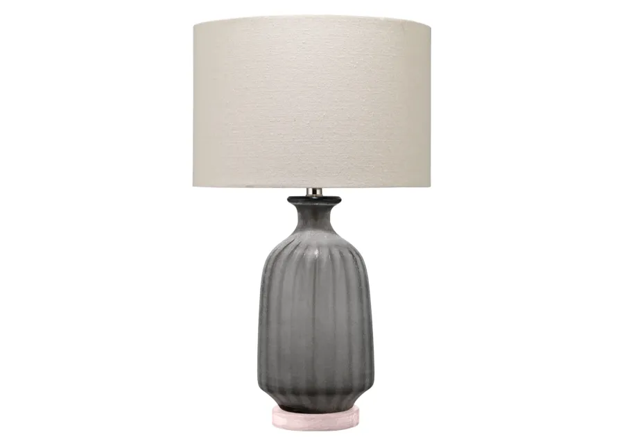 Grey Frosted Glass Table Lamp