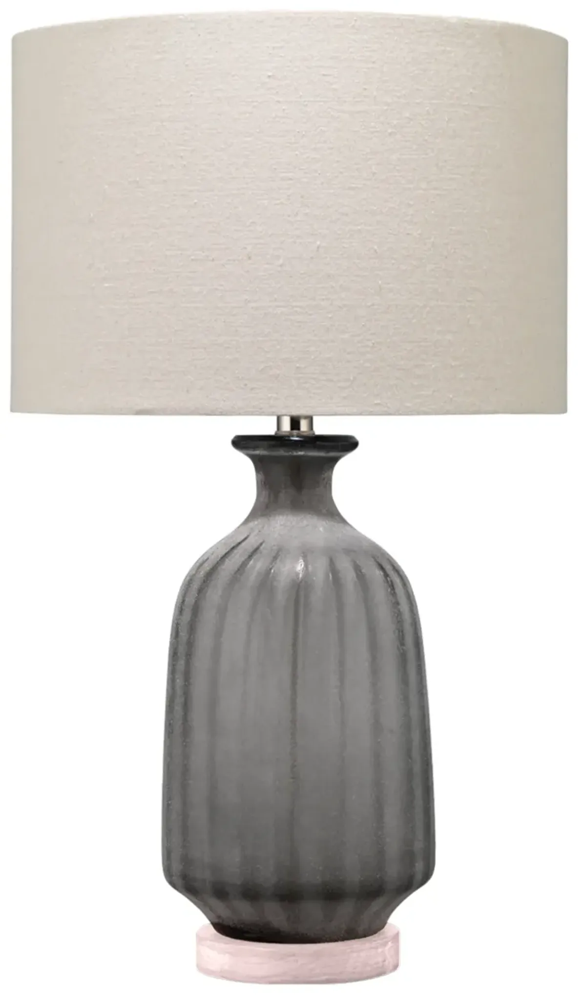 Grey Frosted Glass Table Lamp