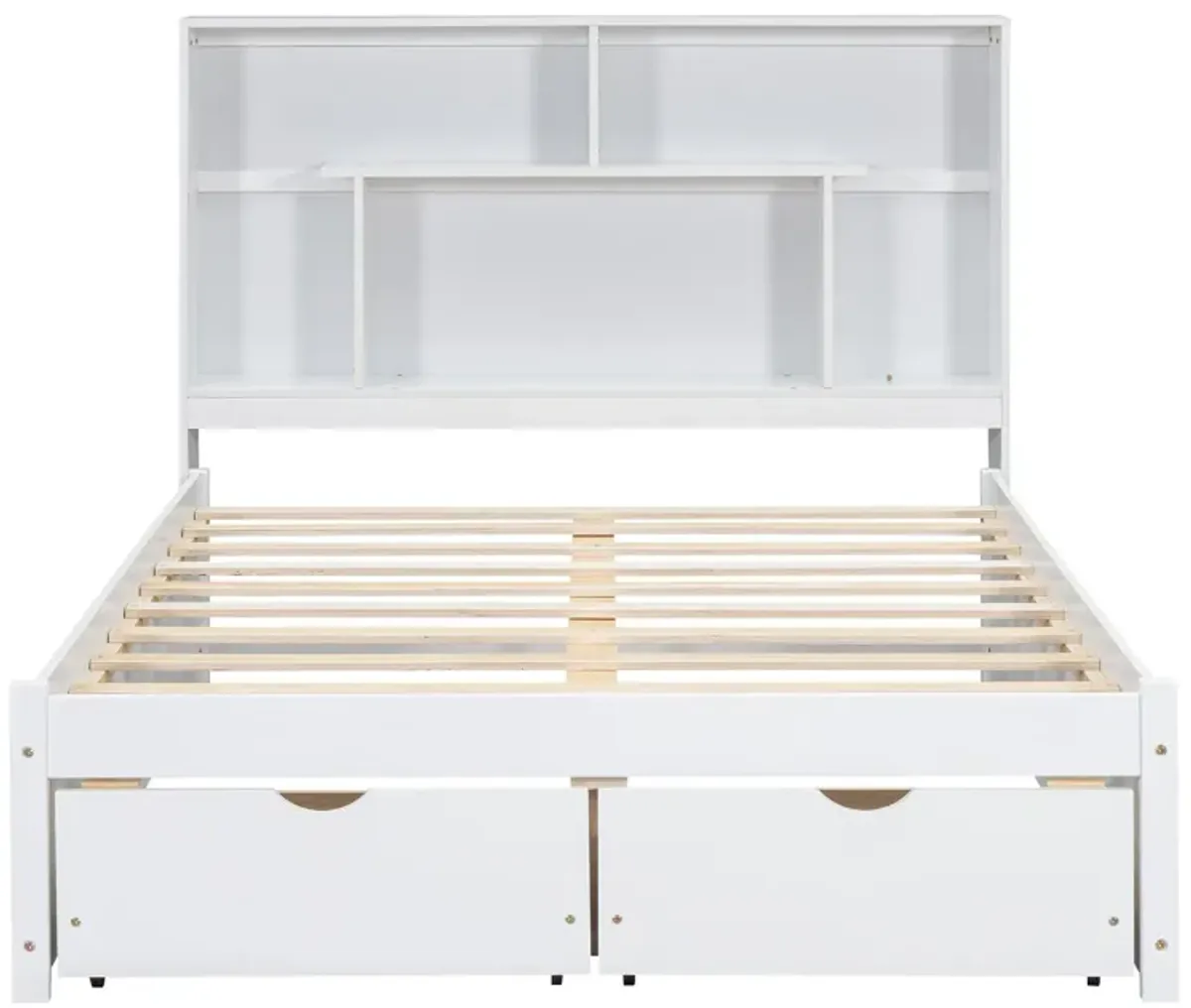 Merax Modern Platform Bed with Storage Headboard