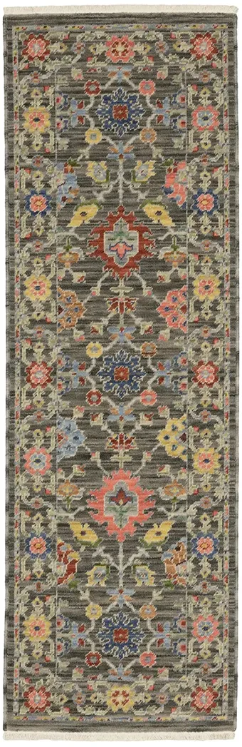 Lucca 2'6" x 12' Grey Rug