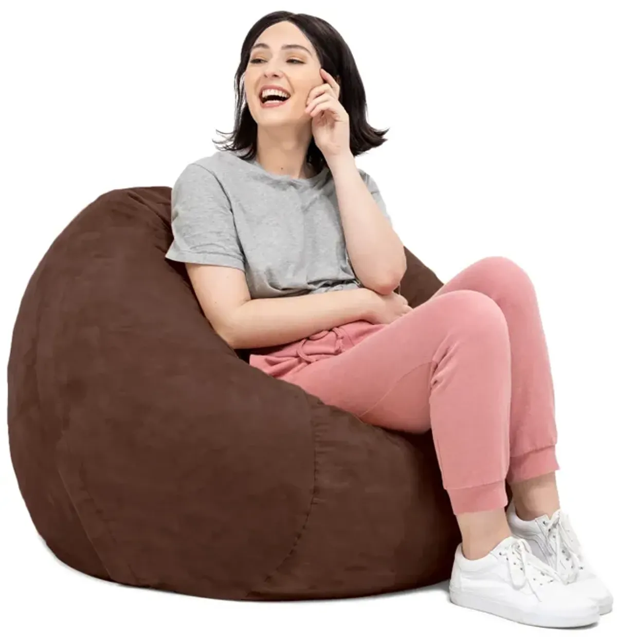 Jaxx Saxx 3 Foot Round Bean Bag w/ Removable Cover