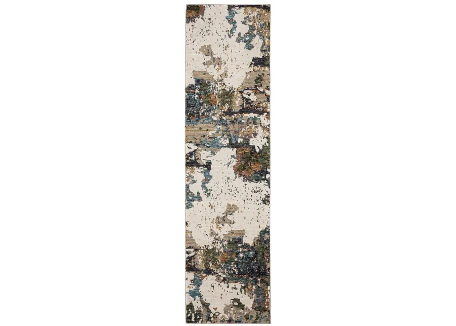 Evolution 2'6" x 12' Ivory Rug