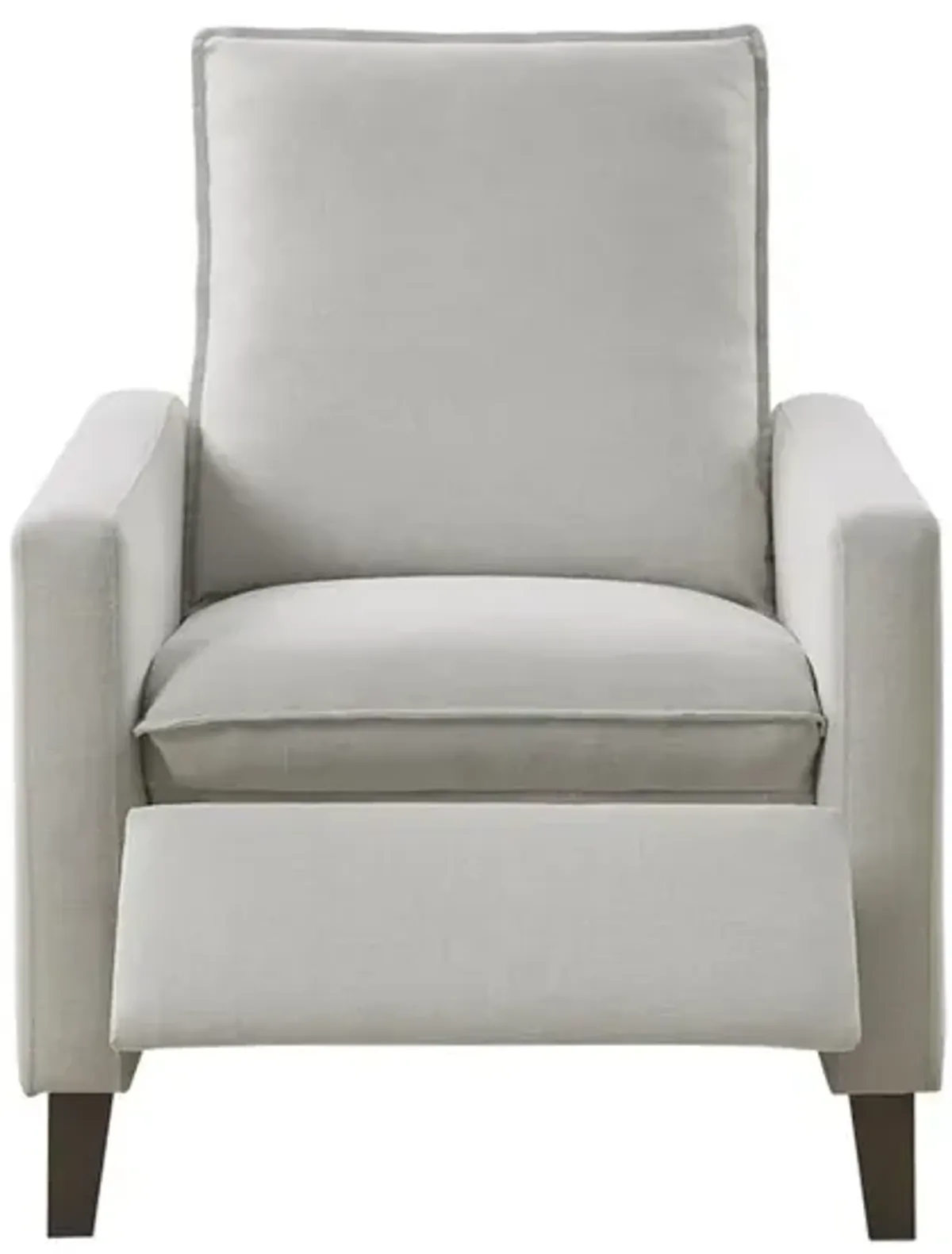 Belen Kox Upholstered Manual Push Back Recliner, Ivory, Belen Kox