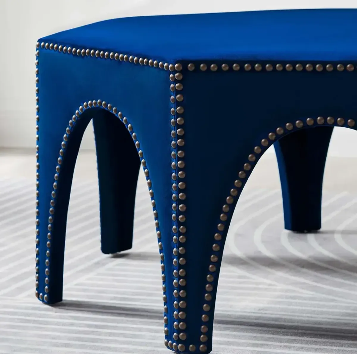 Victory Performance Velvet Ottoman