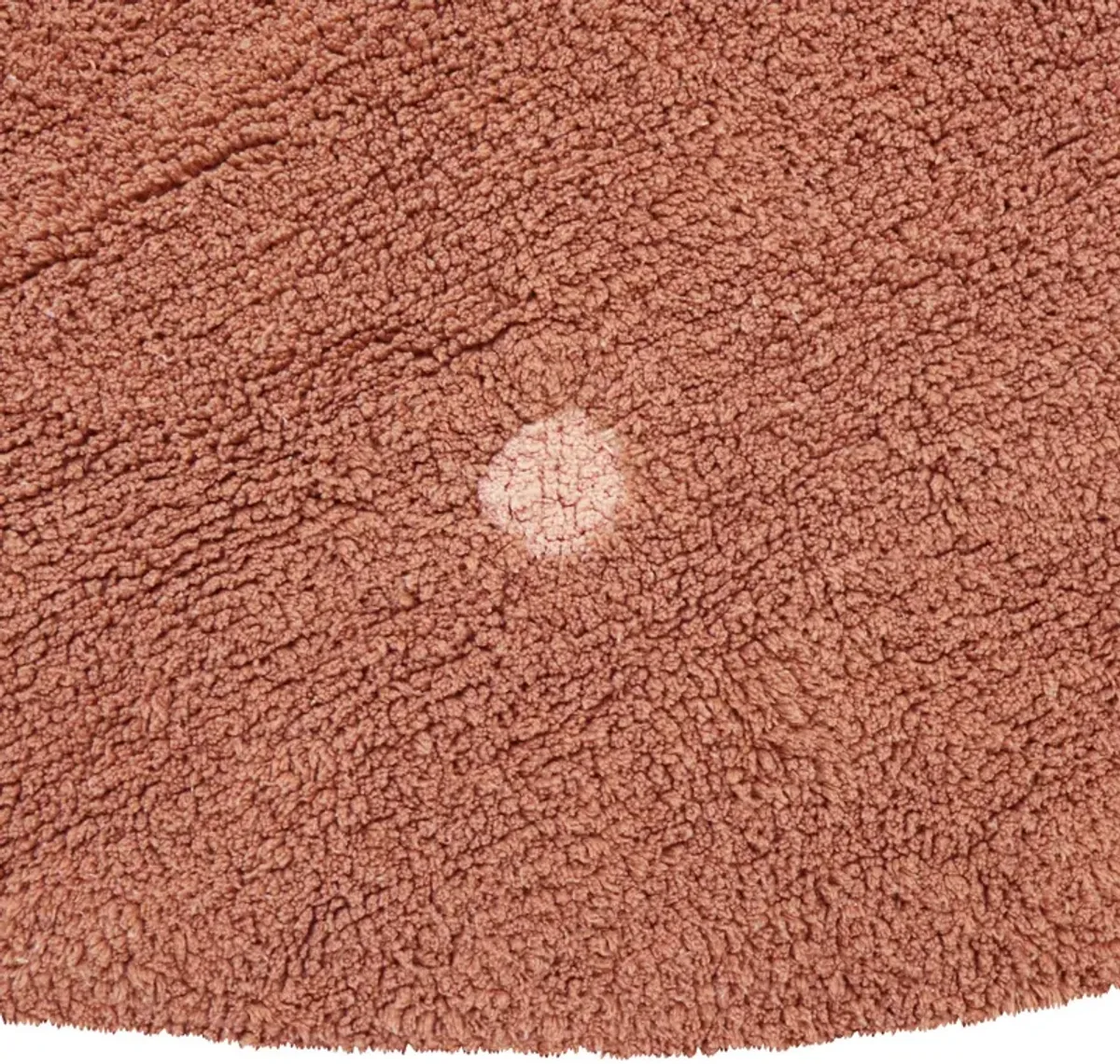 Washable rug Round Dot  Rose